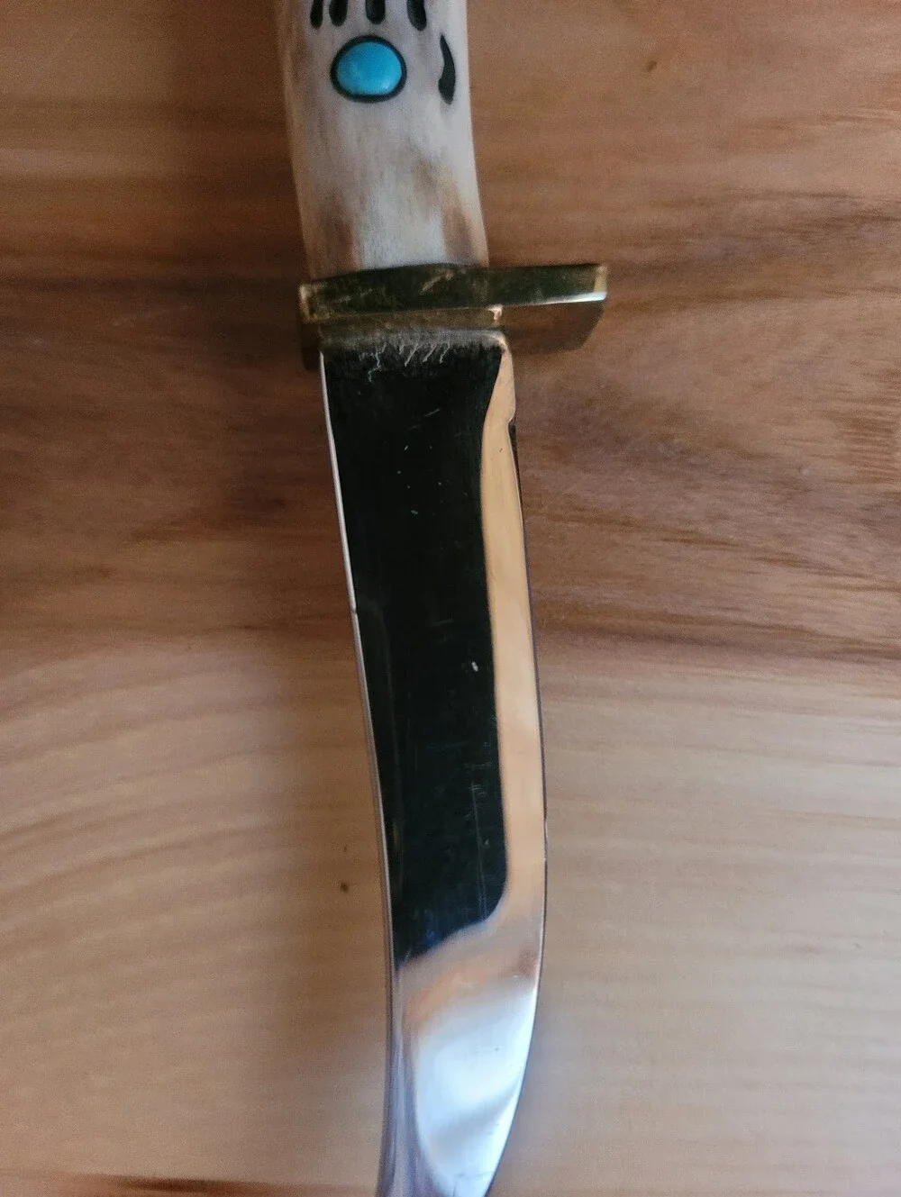 Handmade Antler Handle Knife Made By Award Winning Artist Ted Miller.